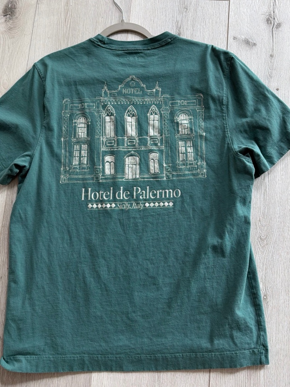 Abercrombie & Fitch Green "Hotel de Palermo" Graphic Tee